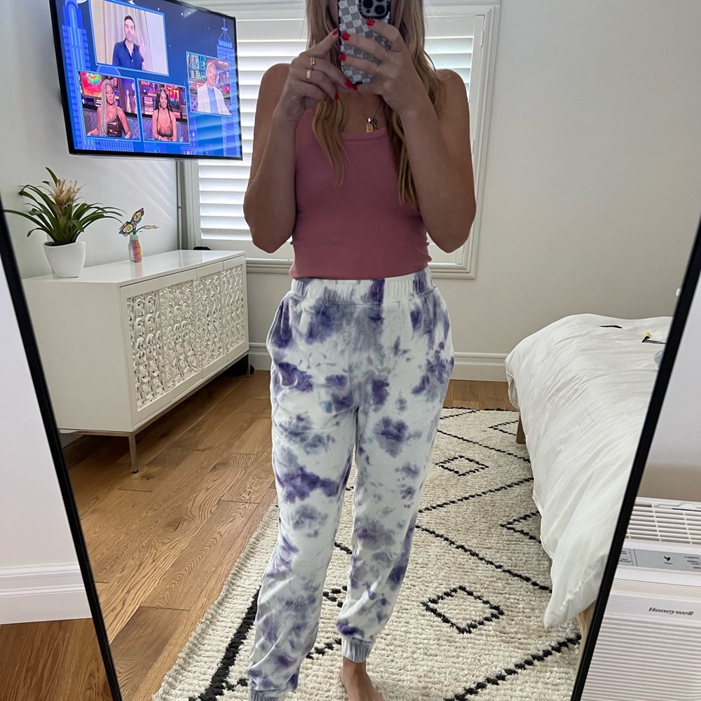 Tie dye high waisted sweats
